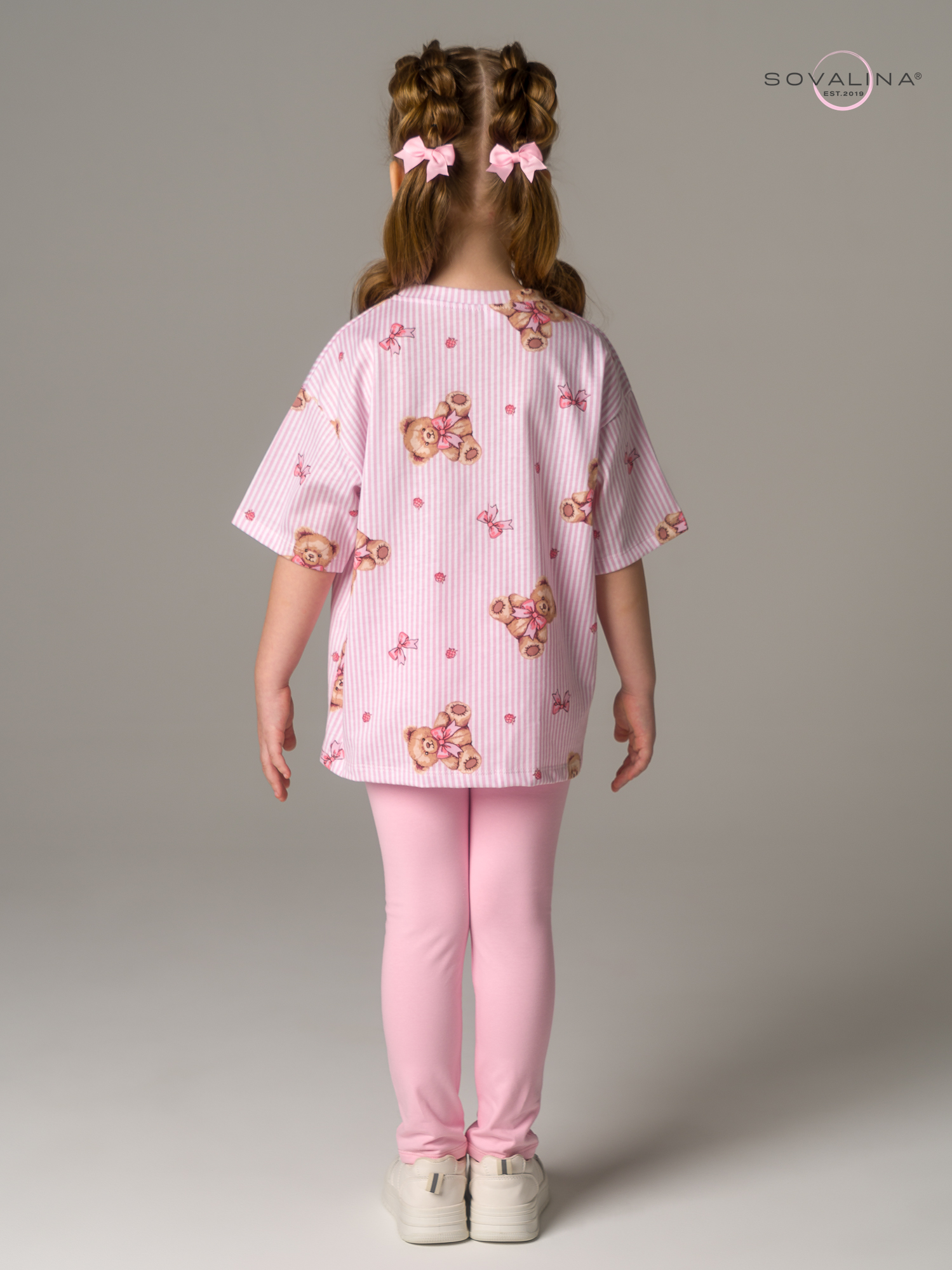 Костюм Мун мишки с бантиком-роза