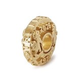 Бусина "Юбилей Trollbeads" позолота