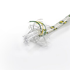 51-2-026 Фал плетеный капроновый 16-прядный, 650кгс, сердечник капрон, д.6мм, бухта100м РемоКолор