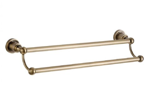 Aquanet 3818D 3818D Держатель для полотенца 45см двухрядный Aquanet, латунь (189260)