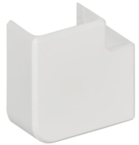 METRA MINI Поворот на 90град 15х10мм белый IEK