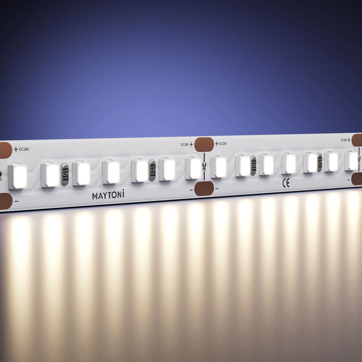 Светодиодная лента Maytoni 17W/m 168LED/m 2835SMD теплый белый 5M 201091