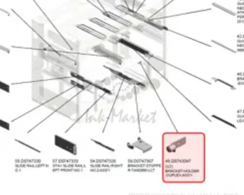 Ricoh Bracket:holder:duplex:ass'y original D0743047