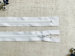 Молния брючная спираль, автомат, L 19 см, Т3, н/р, белый