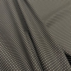 Ткань хлопок с эластаном черный мушка 2169