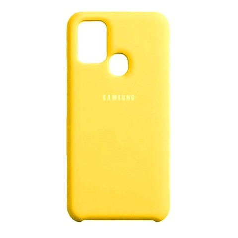 Силиконовый чехол Silicone Cover для Samsung Galaxy M31 (Желтый)