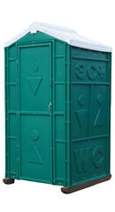 Туалетная Кабина  «Люкс Стандарт Мд» в сборе Экомарка  пластиковый поддон T-5 (1200x1100x2200см;80кг;красный кирпичный) - арт.561381