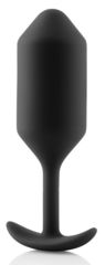 Чёрная пробка для ношения B-vibe Snug Plug 3 - 12,7 см. - 