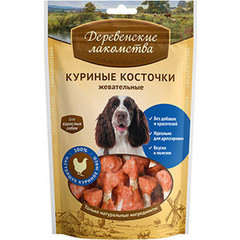 Деревенские лакомства для собак куриные косточки жевательные 90 г