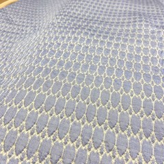 Мерный лоскут 1,24 м вискоза голубая трикотаж 3368