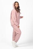 Утепленный спортивный костюм для беременных и кормящих 15154 розовая дымка