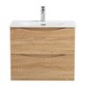 BelBagno MARINO-CER-MINI-600-2C-SO-RR-P MARINO-CER-MINI База под раковину подвесная с двумя выкатными ящиками, Rovere Rustico, 596x390x500, MARINO-CER-MINI-600-2C-SO-RR-P