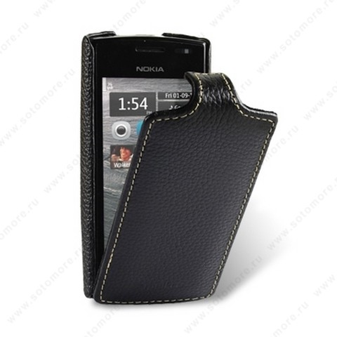 Чехол-флип Melkco для Nokia 500 Leather Case Jacka Type (Black LC)