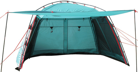 Картинка шатер Btrace camp зеленый/красный - 3