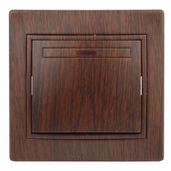 ЭРА Intro Plano Венге Выключатель с подсветкой 10АХ-250В, скрытая установка 1-102-10 Б0030036