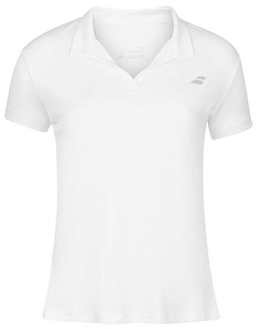 Женское поло Babolat Play Polo Women - white/white