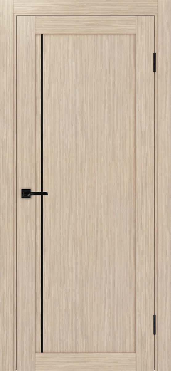 Дверь межкомнатная Оптима Порте Турин 565.11 АПП молдинг SB, цвет беленый дуб, экошпон, глухая