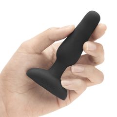 Анальная вибропробка чёрного цвета NOVICE REMOTE CONTROL PLUG BLACK - 10,2 см. - 