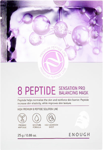 Enough 8 Peptide Senastion Pro Balancing mask Маска на тканевой основе с пептидами