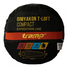 Купить недорого зимний спальник Tramp Oimyakon T-Loft Compact