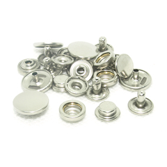 Кнопка DELTA латунь (нержав.) d 15х12,5 мм, №501, никель