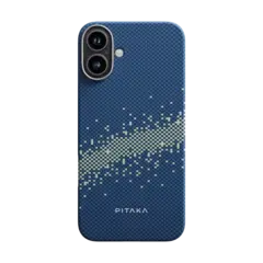 Чехол Pitaka StarPeak Tactile Woven case для iPhone 16, Milky Way Galaxy (KI1601MYG)