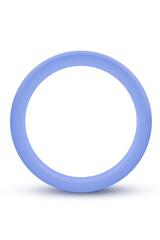 Голубое люминесцентное кольцо Silicone Glo Cock Ring - 