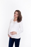 Блузка для беременных 01822 белый