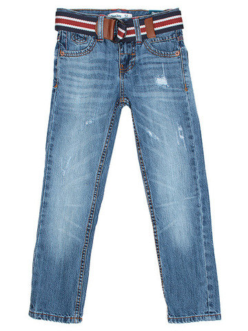 BJN004134 джинсы для мальчиков с ремнем, медиум-дарк