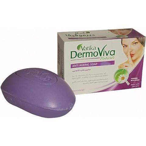 Мыло Dabur Vatika Naturals Dermoviva Antiageing Soap - антивозрастное 125гр