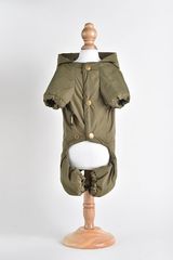 Royal Dog Дождевик флисовый с надписью хаки размер S