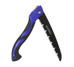 Ножовка складная садовая, трехгранные зубья, длина лезвия 250 мм