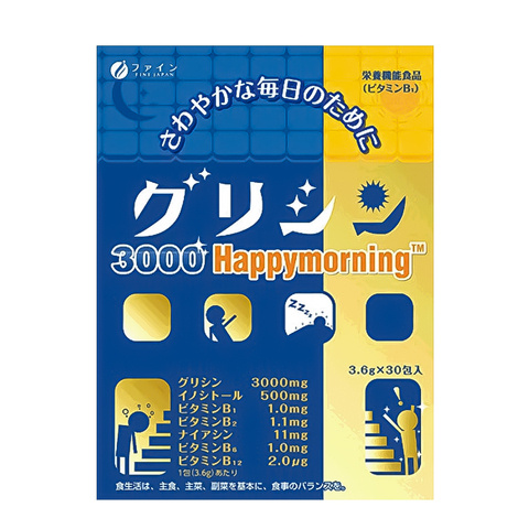 FINE JAPAN Glycine Happy morning Глицин 3000 мг, 30 штук.