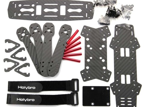 Набор для сборки квадрокоптера Holybro QAV250 Complete Kit (Pixhawk 6C mini/tele 915 MHz/M10 GPS/FPV VTX+Camera)