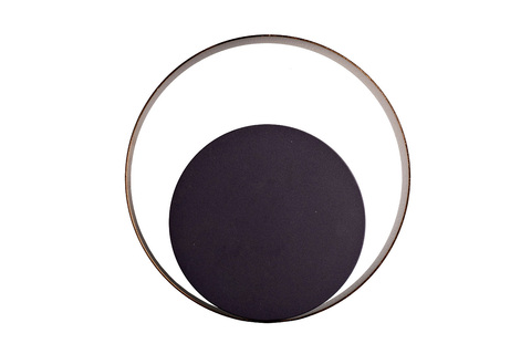 Бра настенное металлическое 25х28см Garda Decor черное с золотом