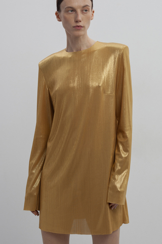 Вечернее платье золотого цвета