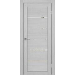 Купить Межкомнатная дверь экошпон Турин 506.12 дуб серый с зеркалом