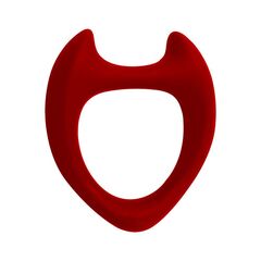 Красное эрекционное кольцо Toro L - 