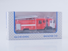 KAMAZ-43502 AC-3-40 Fire-fighting tanker 1:43 PAO KAMAZ