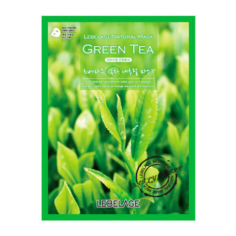 Lebelage Green Tea Natural Mask - Тканевая маска для лица с экстрактом зеленого чая