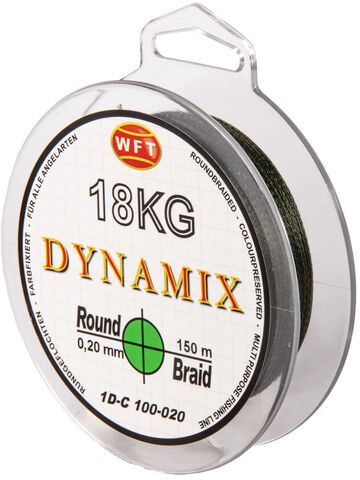 Леска плетёная WFT KG ROUND DYNAMIX Green 150 м, 0.20 мм