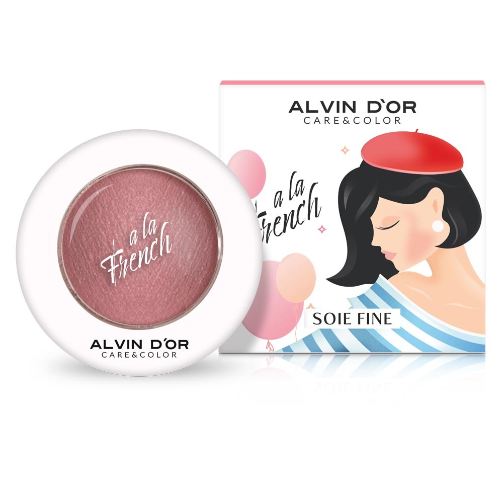 Alvin D'or  ALF-15 A LA FRENCH Румяна запечённые для лица тон 04 ash rose Soie Fine