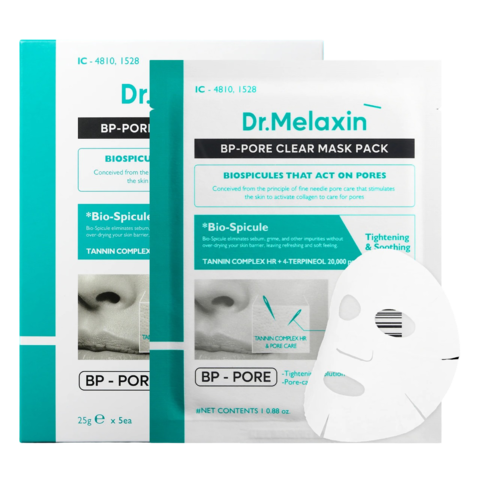 Маска тканевая для лица с микроиглами для ухода за порами DR. MELAXIN