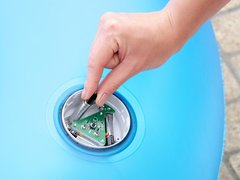 Надувной круг для плавания  Swim Bright 117 см,Bestway 43252, С LED-подсветкой