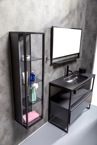 Boheme Loft 896-A Пенал, цвет: антрацит