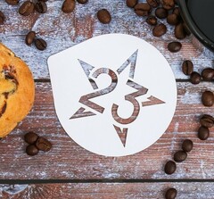 Трафарет для выпечки «23 февраля» 9.5 х 8.5 см