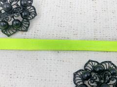 Лента атласная, ш. 1 см, 58 (99) салатовый неон