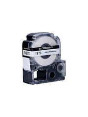 Кассета с лентой S'OK by Sakura Printing C53S655012 (LK5WBW) для Epson  LW400, LW700, LW600P, LW1000P, K400, Z700, Z800, черный на белом, 18мм, 8м, повышенная клейкость