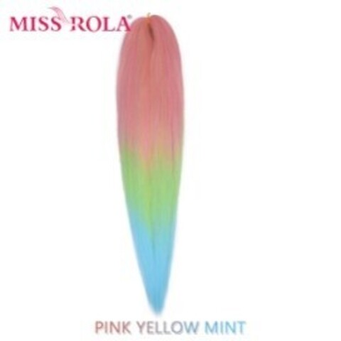 Канекалон M11 Easy Braid (искуственные волосы) 3 цветный Pink/ yellow/ mint