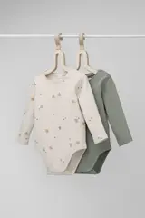 полукомбинезон для новорожденных  К 6342-2уп/зеленый чай,черепашки